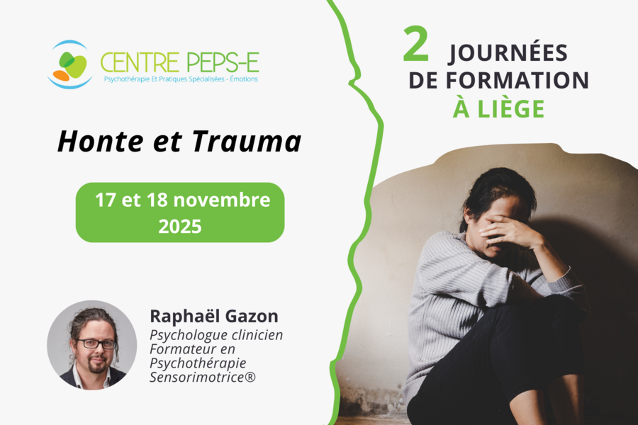 2 JOURNÉES DE FORMATION À LIÈGE : Honte et Trauma - 17 et 18 novembre 2025
