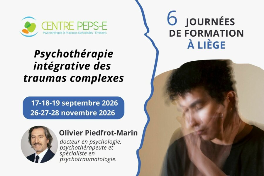 6 JOURNEES DE FORMATION (A LIEGE) - PSYCHOTHERAPIE INTEGRATIVE DES TRAUMAS COMPLEXES - 17-18-19 SEPTEMBRE 2026 & 26-27-28 NOVEMBRE 2026