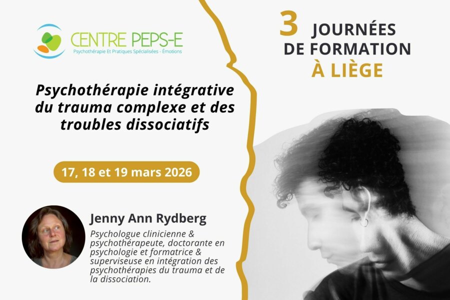 3 JOURNÉES DE FORMATION A LIÈGE - Psychothérapie intégrative du trauma complexe et des troubles dissociatifs - 17, 18 et 19 mars 2026