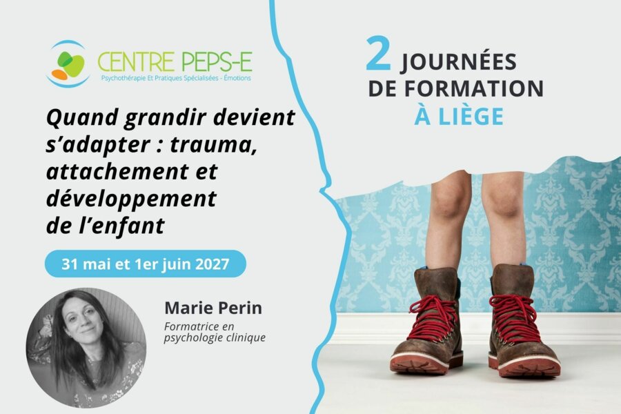 2 JOURNÉES DE FORMATION À LIÈGE : QUAND GRANDIR DEVIENT S'ADAPTER : TRAUMA, ATTACHEMENT ET DEVELOPPEMENT DE L'ENFANT - 31 MAI ET 1ER JUIN 2027