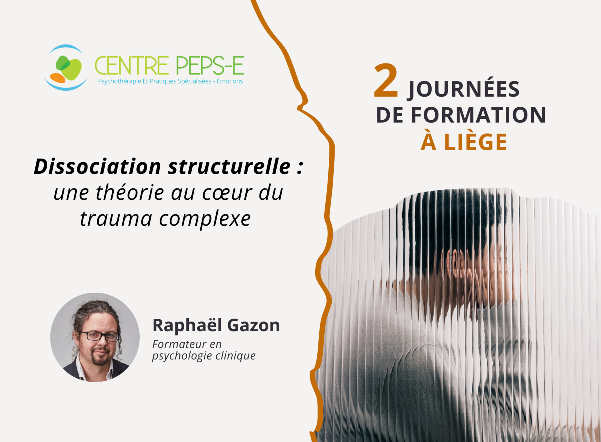 2 JOURNÉES DE FORMATION À LIÈGE : Dissociation structurelle : une théorie au cœur du trauma complexe  - 15-16 novembre 2027