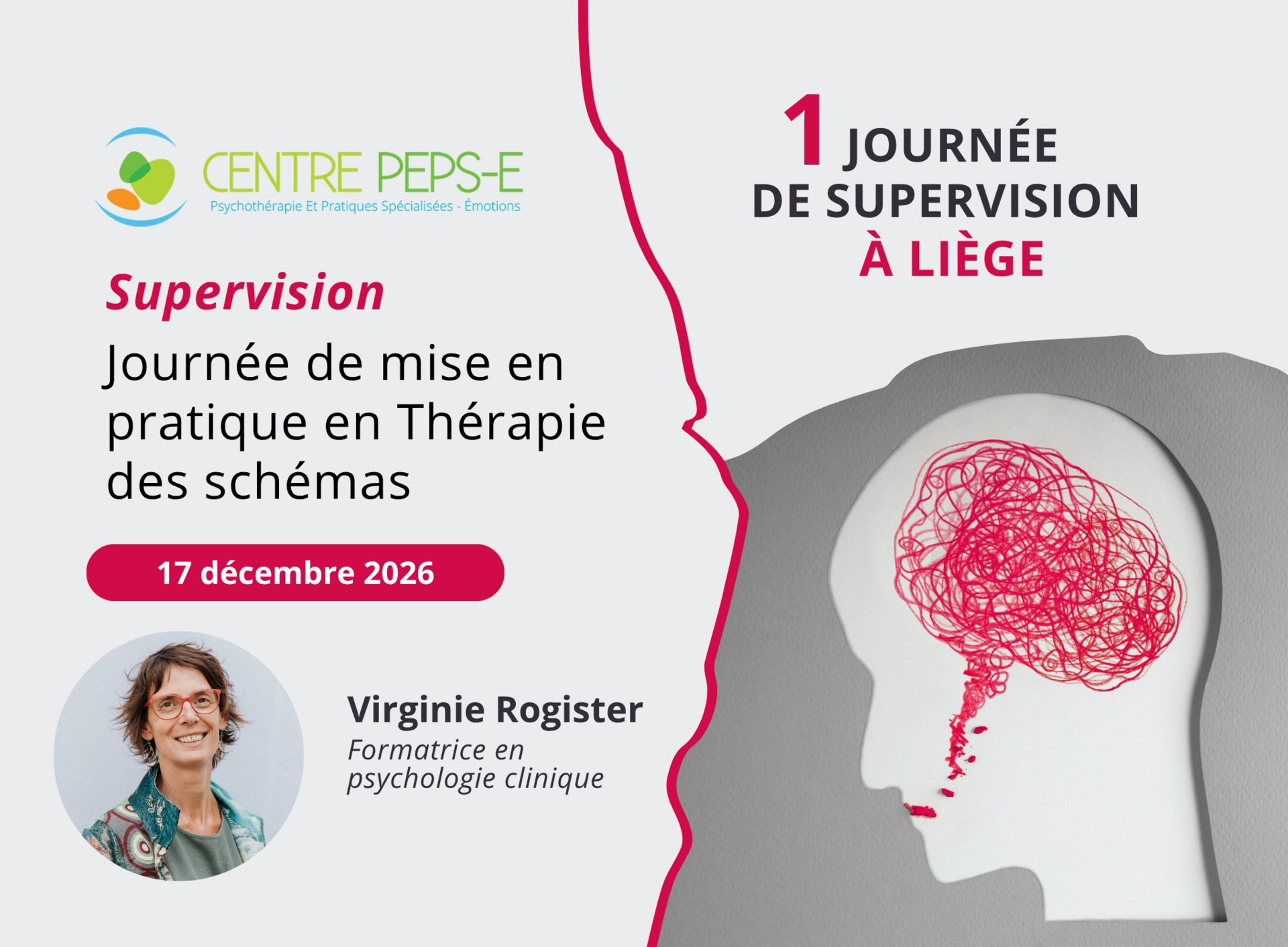 Journée de mise en pratique en Thérapie des schémas à Liège - le 17 décembre 2026