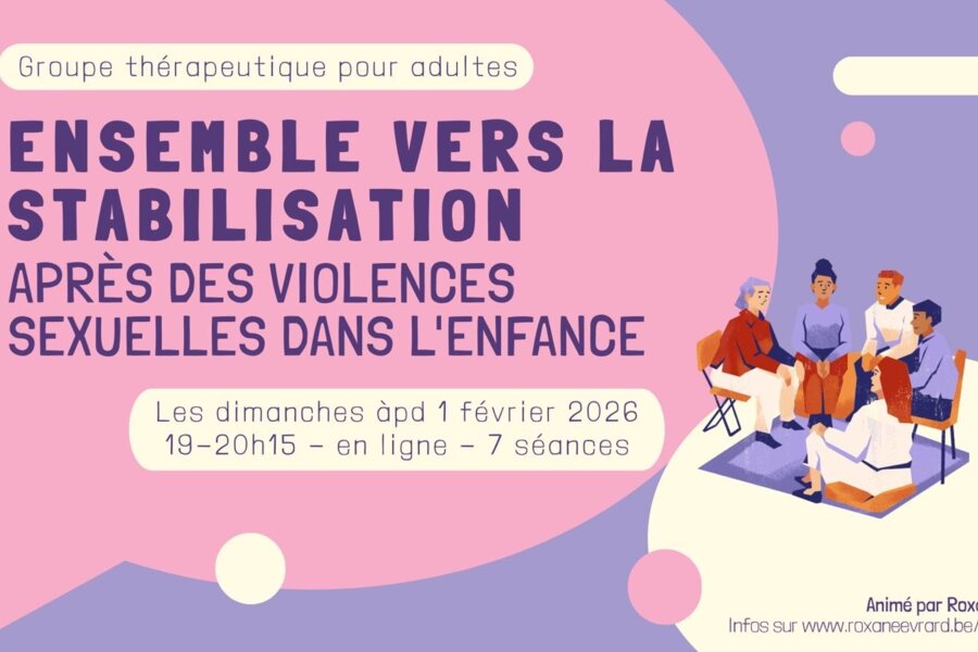 Groupe thérapeutique pour personnes concernées par les violences sexuelles dans l'enfance