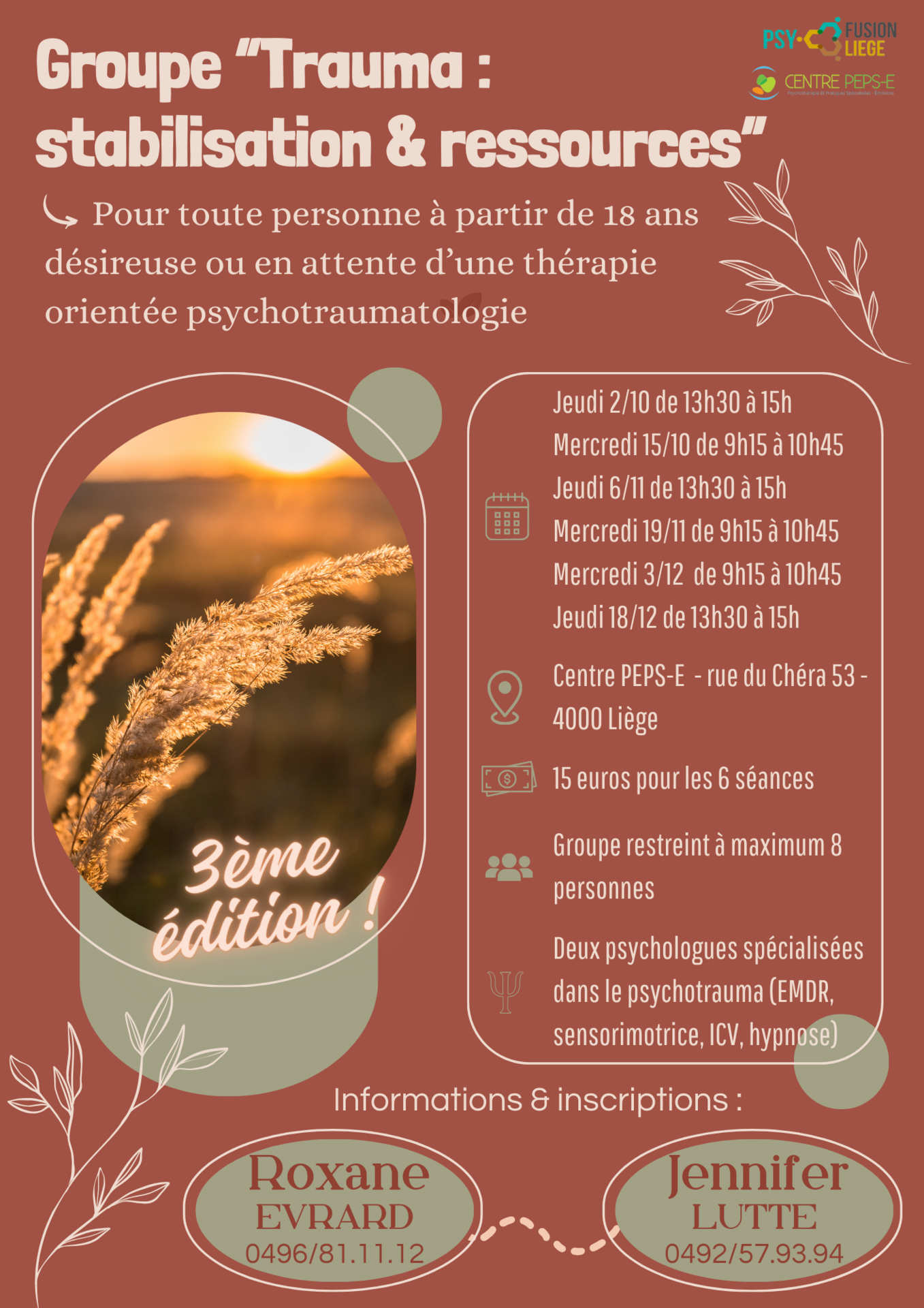 Groupe Trauma : stabilisation & ressources