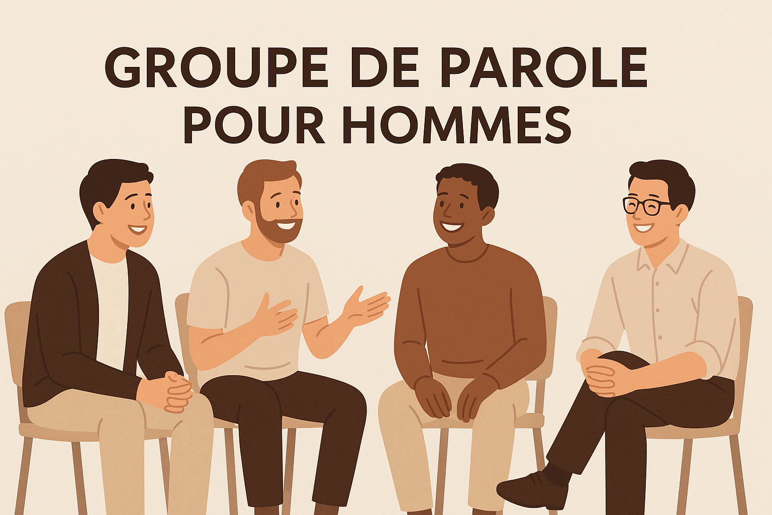 GROUPE DE PAROLE POUR HOMMES DE JANVIER À JUIN 2026, UN JEUDI SUR DEUX